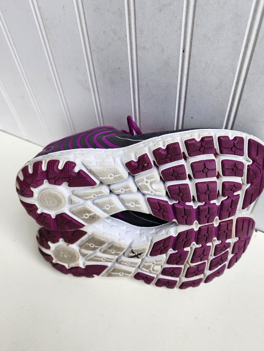 Brooks Pure Flow 6 Running Jogging Shoes WOMENS Gray Purple Lace Up SIZE 7 - Picture 11 of 11